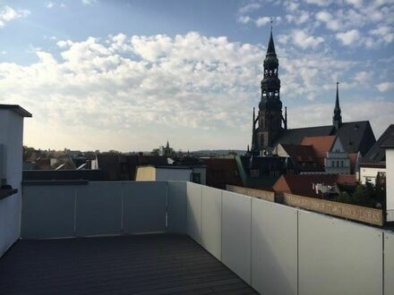 Der Beste Blick über Zwickau-Dachgeschoß-Maisonette-Wohnung im Palais am Rathaus