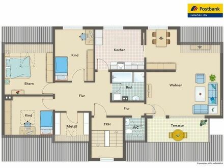 Modernisierte Wohnung in Marxloh +++ Zentrale Lage +++ Viele Zimmer +++ Dachterrasse