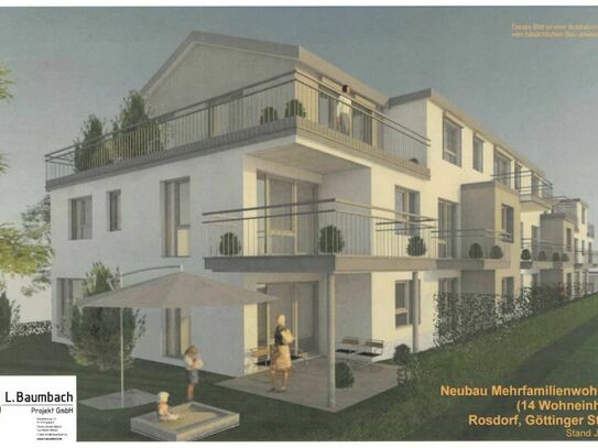 NEUBAU - Moderne Eigentumswohnungen in Rosdorf mit Fahrstuhl und vieles mehr!