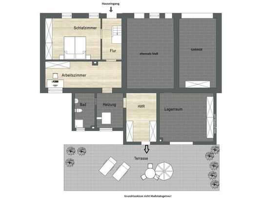 Einfamilienhaus mit Ausbaupotenzial und großem Grundstück in Neuhäusel!