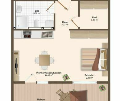 Stillvolle Neubauwohnungen in Altoberndorf. 2-Zimmer Wohnung 2.OG