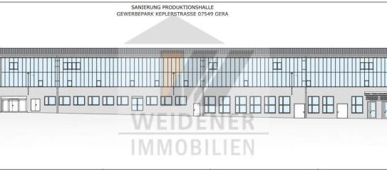 Attraktive Gewerberäume - Lager und Büro - im Herzen von Gera! Umbau nach Mieterwunsch!