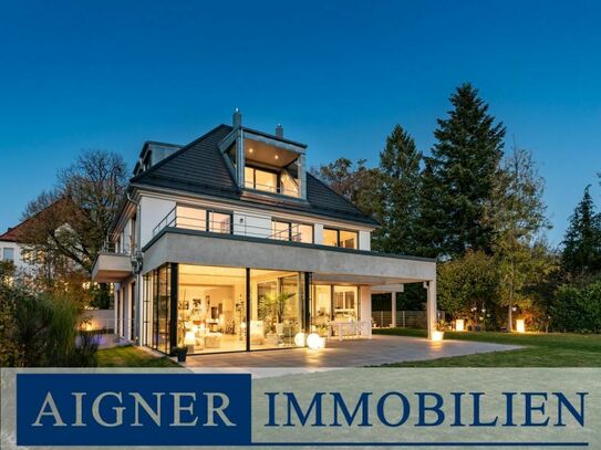 AIGNER - Familientraum: Exklusive Villa in einzigartiger Lage am Münchner Stadtrand