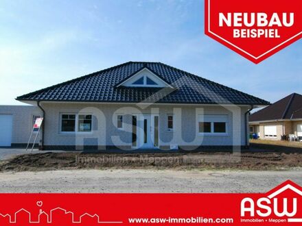 Musterhaus! Geräumiger Neubau-Bungalow mit massiver Garage und hochwertiger Ausstattung in Lathen!