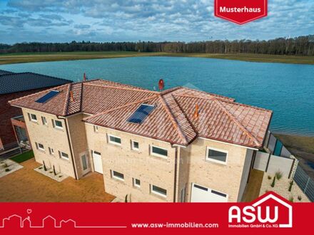 Mediterranes Einfamilienhaus nebst integrierter Garage direkt am See gelegen!
