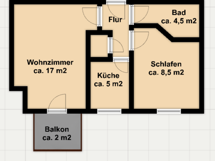 Vermietete Wohnung mit Balkon im Betreuten Wohnen!