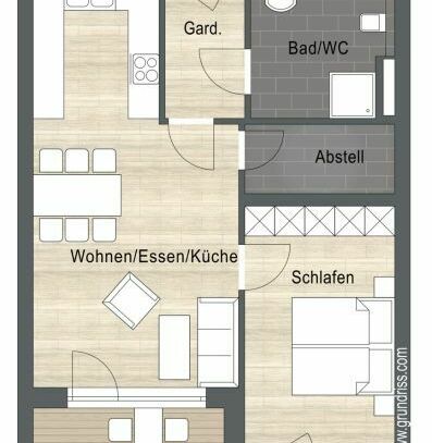 Großzügige 2-Zimmer-Eigentumswohnungen KfW 40 Plus Standard Neubau in Deggendorf