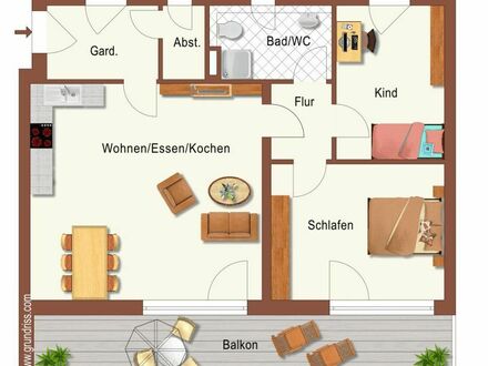 Herrliche 3-Zimmer-Eigentumswohnungen KfW 40 Plus Standard Neubau in Deggendorf