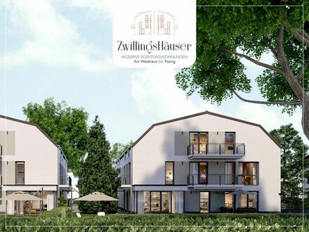 ZwillingsHäuser in München - KFW-55 Standard - 3-Zi. Wohnung mit gr. Garten (ca. 280m²) -Erstbezug!