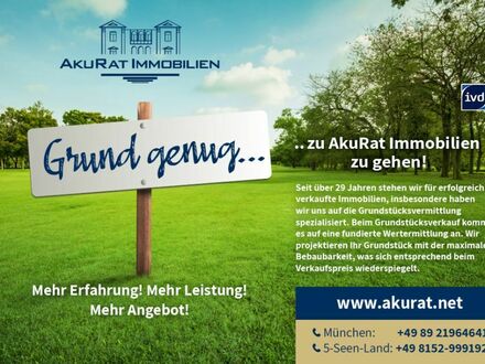 AkuRat Immobilien - Provisionsfrei! Baugrundstück mit Baugenehmigung nähe Buchloe (Waal)