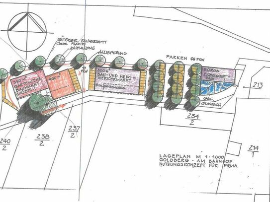 Baugrundstück für Einzelhandel und Sonstiges Gewerbe in Goldberg