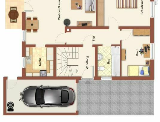 Gut aufgeteilte 3-Zimmer Wohnung mit Hobby- und Kellerräumen in Marklkofen / Frontenhausen