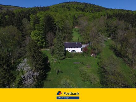 Großes Wohnhaus in absoluter Alleinlage mit ca. 3,7 ha Wald-/Wiesengrund im Gemeindeber. Schöllnach