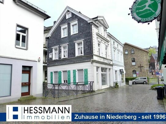 Äußerst gepflegtes 1-Fam.-Haus mit Ladenlokal im historischen Ortskern von Velbert-Langenberg