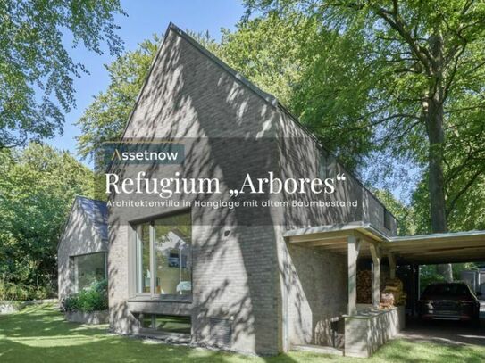Architektenvilla in Hanglage mit altem Baumbestand - "Refugium Arbores" - Aumühle