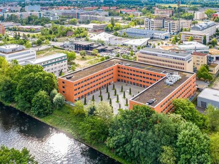 Büro mieten direkt am Teltowkanal Oderstraße 59 - Büroflächen mit Wasserblick im Kontorhof Teltow