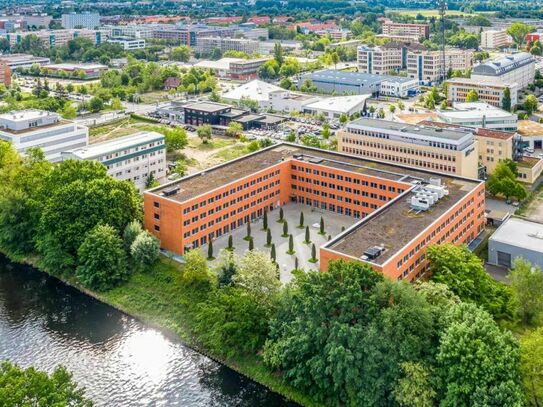 Büro mieten direkt am Teltowkanal Oderstraße 59 - Büroflächen mit Wasserblick im Kontorhof Teltow