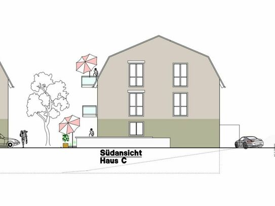 NEUBAUPROJEKT IN NW-Mußbach: 3 ZKB Wohnung mit Süd/West Balkon im DG