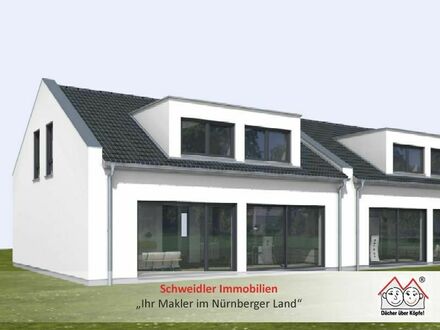 NEUBAU-Doppelhaushälfte mit top moderner Grundrissgestaltung in schöner Lage von Erlangen-Hüttendorf