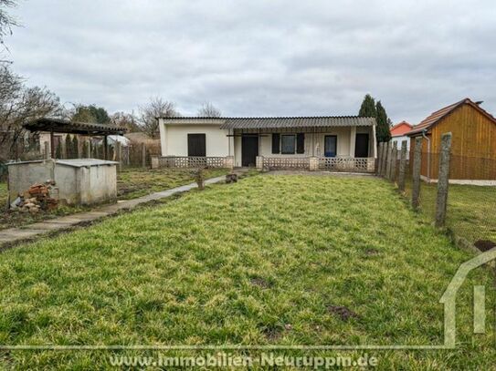 Garten,- Freizeit,- Erholungsgrundstück mit massivem Bungalow auf Eigentumsland - nahe dem Zentrum!