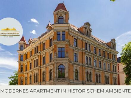 **Hochwertiges Apartment im historischen Plagwitzer Rathaus | Parkett | Wanne & Dusche | Loggia **