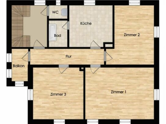 Dreiraumwohnung in Eibau zu vermieten