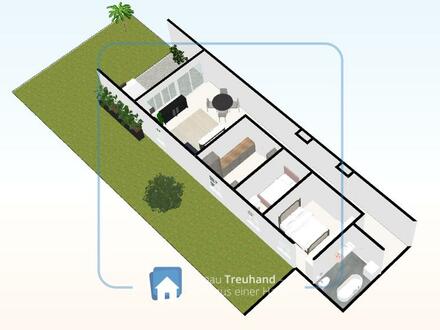 Seltenes Fundstück: Zentrale, ruhige Wohnung mit Garten & Renovierungspotenzial