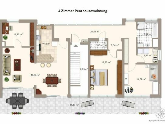 AS-Immobilien.com +++ Penthouse mit Blick in alle Himmelsrichtungen und 2 Garagen +++