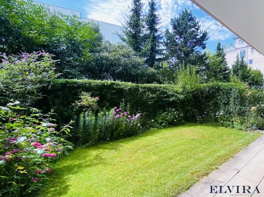 ELVIRA - Oberföhring, wunderschöne und helle 3- Zimmer-Wohnung mit Garten in bevorzugter Lage