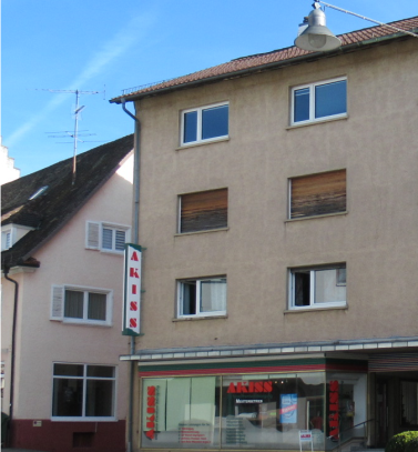 Wohnhaus mit Ladengeschäft 
in zentraler Lage von Donaueschingen