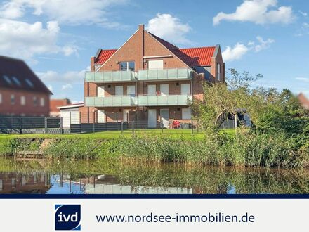 Kapitäns-Wohnung 86 m² Neubau A+ direkt am Wasser mit Wärmepumpe auch als FEWO