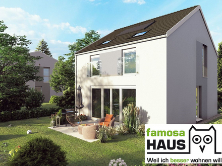 Wohnbaugefördertes Niedrigenergiehaus: Einfamilienhaus mit 109m² Wohnfläche, 58m² Keller und Eigengrund