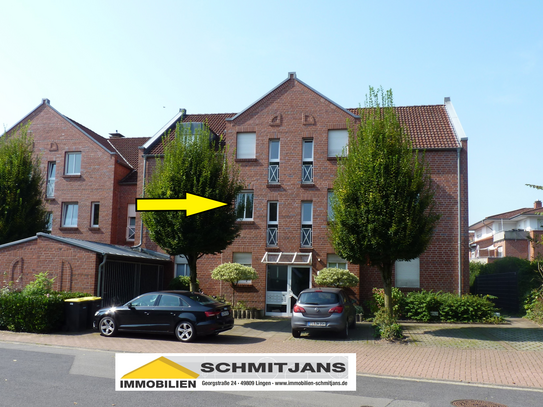 RESERVIERT!! Attraktive 2 Zimmer Eigentumswohnung mit Balkon in beliebter Wohnlage in Lingen-Laxten