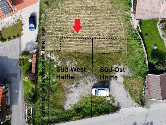 Schönes Baugrundstück für eine SW-Doppelhaushälfte