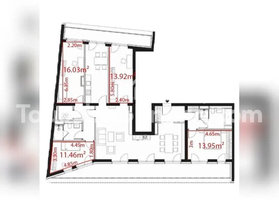 [TAUSCHWOHNUNG] 5.5 Zimmerwohnung, Neubau in Mitte mit großem Südbalkon