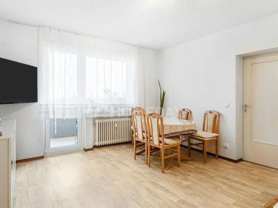 Zeitlose 3-Zimmer-Wohnung mit Balkon in guter Lage von Hanau - Ideal für Singles und Paare