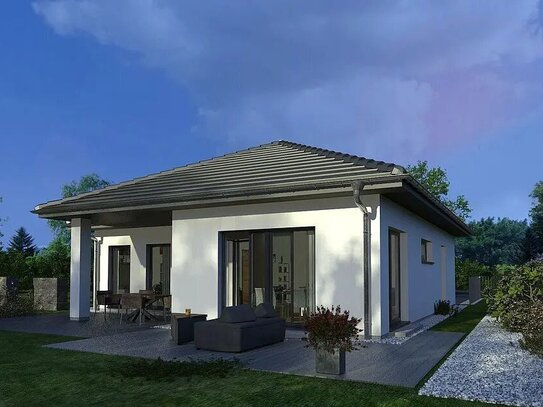 BUNGALOW mit überdachter Terrasse (Freisitz) *exklusive Grundstückspreis*