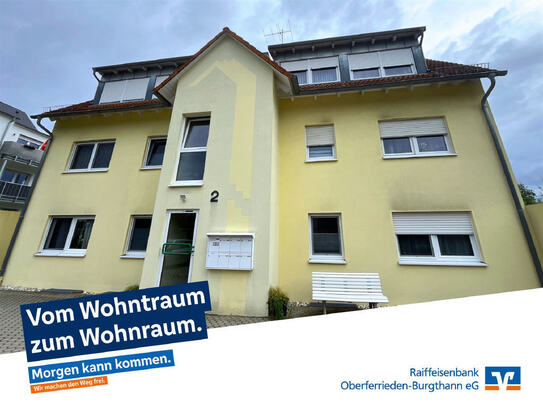 Gemütliche 3-Zimmer-Wohnung mit Balkon in ruhiger Lage von Unterferrieden (Ortsteil Burgthann)