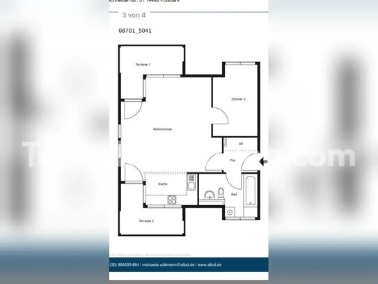 [TAUSCHWOHNUNG] 2 Zimmer Whg mit 2 Terrassen und EBK