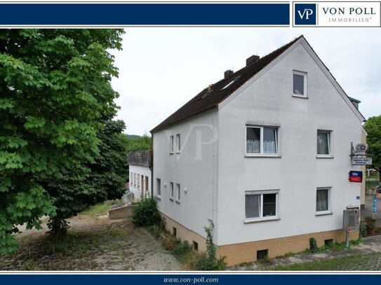 Wohnraum satt! Einfamilienhaus, Dachgeschosswohnung, angeschlossener Gasthof mit Pension