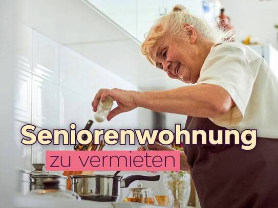 Seniorengerechte 2-Raumwohnung mit ebenerdiger Dusche, Aufzug und Balkon.