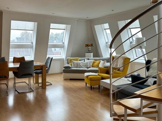 Penthouse-Wohnung mit großer Dachterrasse und traumhaftem Blick über das Ittertal!