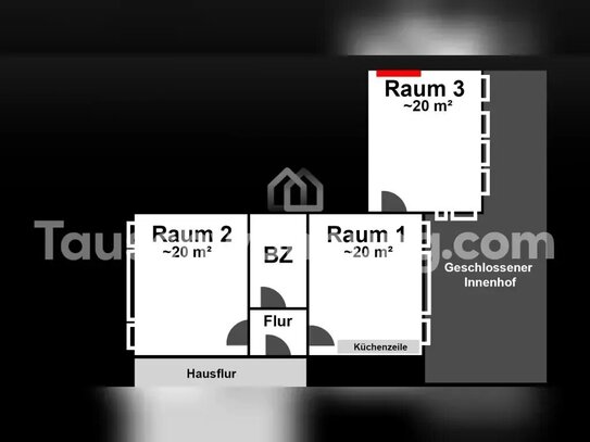 [TAUSCHWOHNUNG] 70qm 3 Zimmer Wohnung ideal für WG Bonn Zentrum Hofgarten