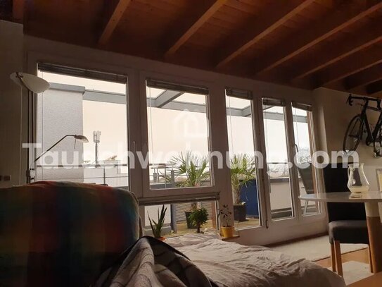 [TAUSCHWOHNUNG] Wunderbar lichtdurchflutete Penthouse Wohung, 30 qm Balkon