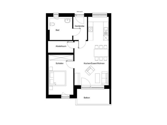 Energieeffizient & Modern: 2-Zimmer Wohnung zum Erstbezug