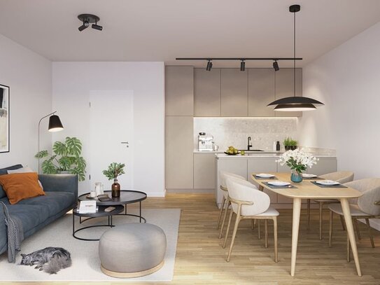 **Vertriebsstart jetzt** 3 Zimmer-Wohnung auf ca. 63 m² mit Balkon in attraktivem Neubauprojekt