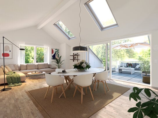 Lichtdurchflutete Neubauwohnung mit großer Loggia und traumhafter Aussicht