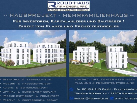 + EXKLUSIVES MEHRFAMILIENHAUS-PROJEKT! +