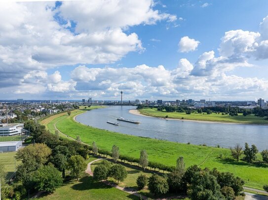 Edle Penthouse-Maisonette-Wohnung mit Panorama-Dachterrasse - Rheinblick/Hafen/Rheinturm/Altstadt