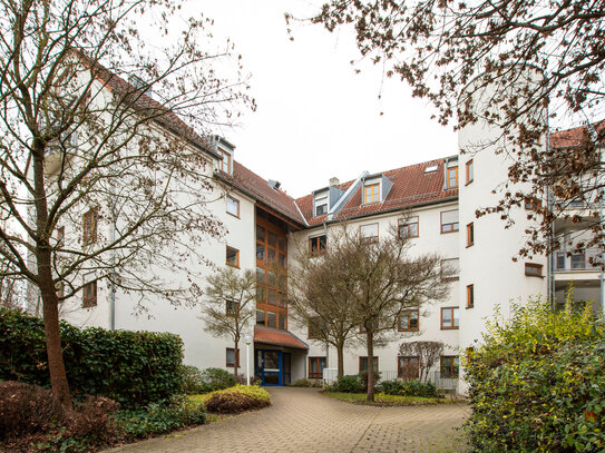 Fürth Klinikum: provisionsfreie, leerstehende 3- Zimmerwohnung mit Bodenheizung und Garagenstellplatz.